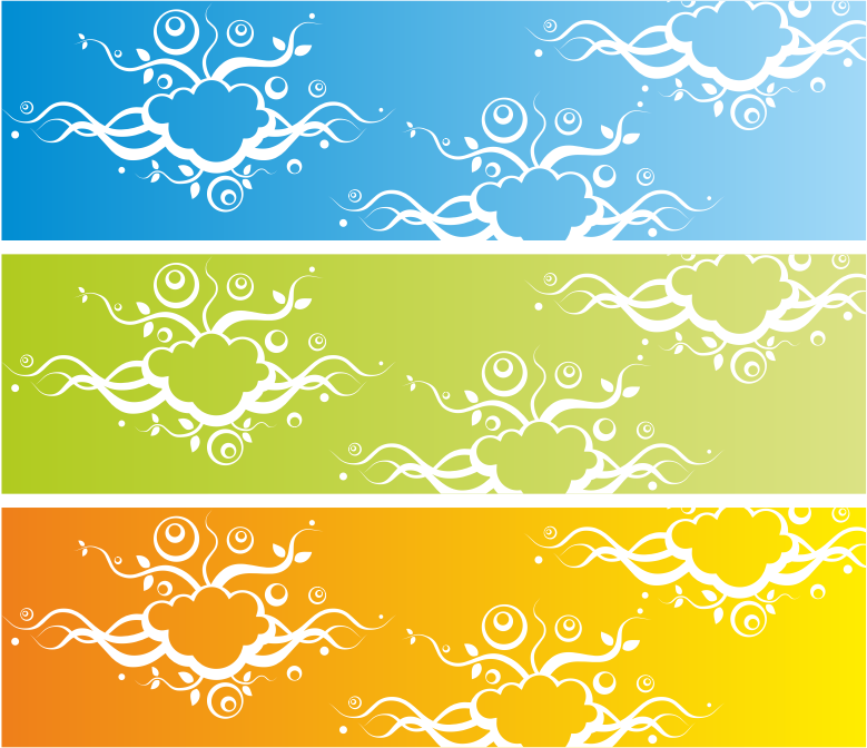 Banner with abstract background