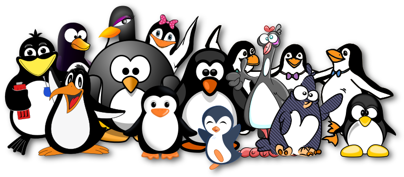 Penguins just love OpenClipart!