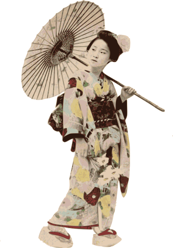Stereotypical Kimono Lady