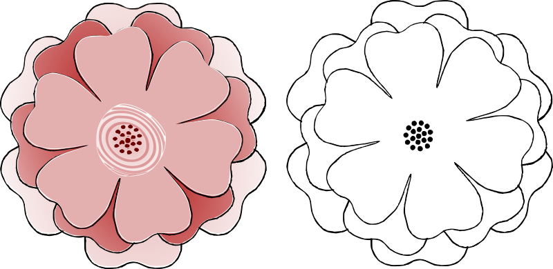 Flower Multi-choice 6 Petal s3 Template