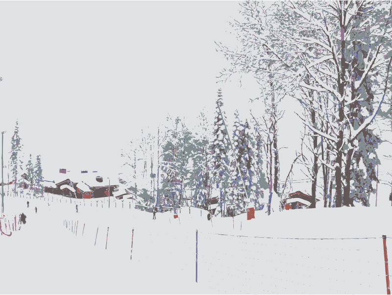 Sochi 2014 Olympic Village in Snow