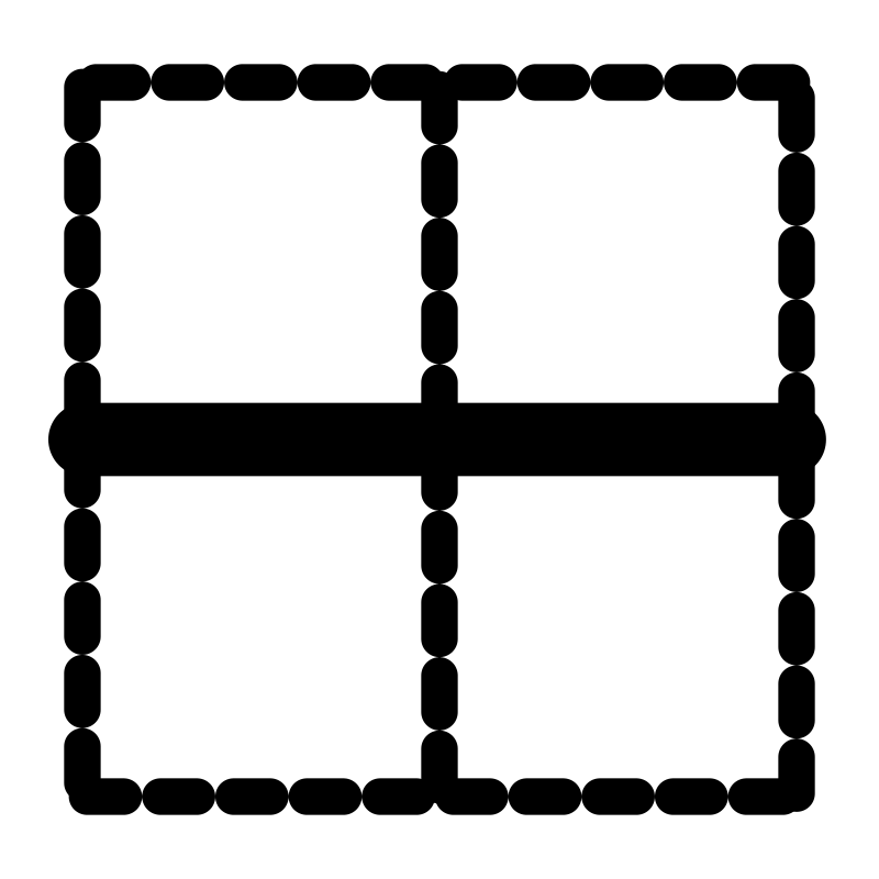 mono border horizontal