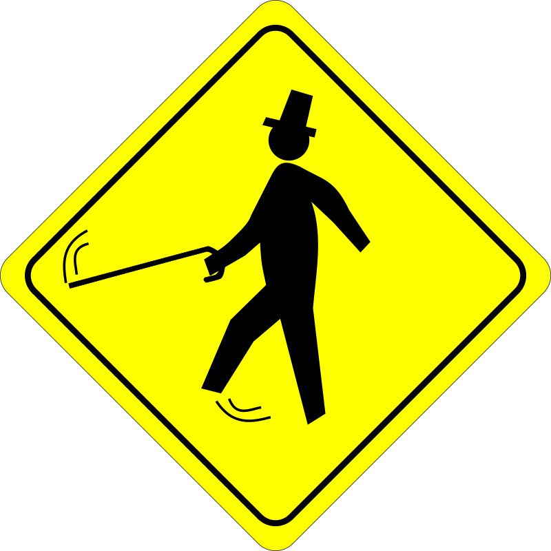 Jaunty Pedestrian (Caution)