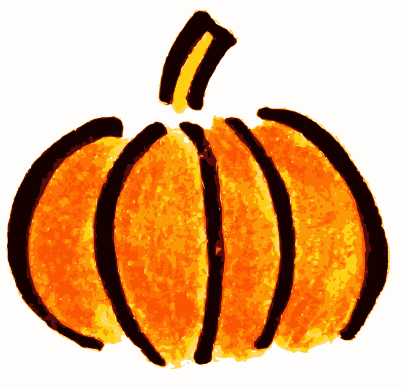 Hand drawn pumpkin clipart