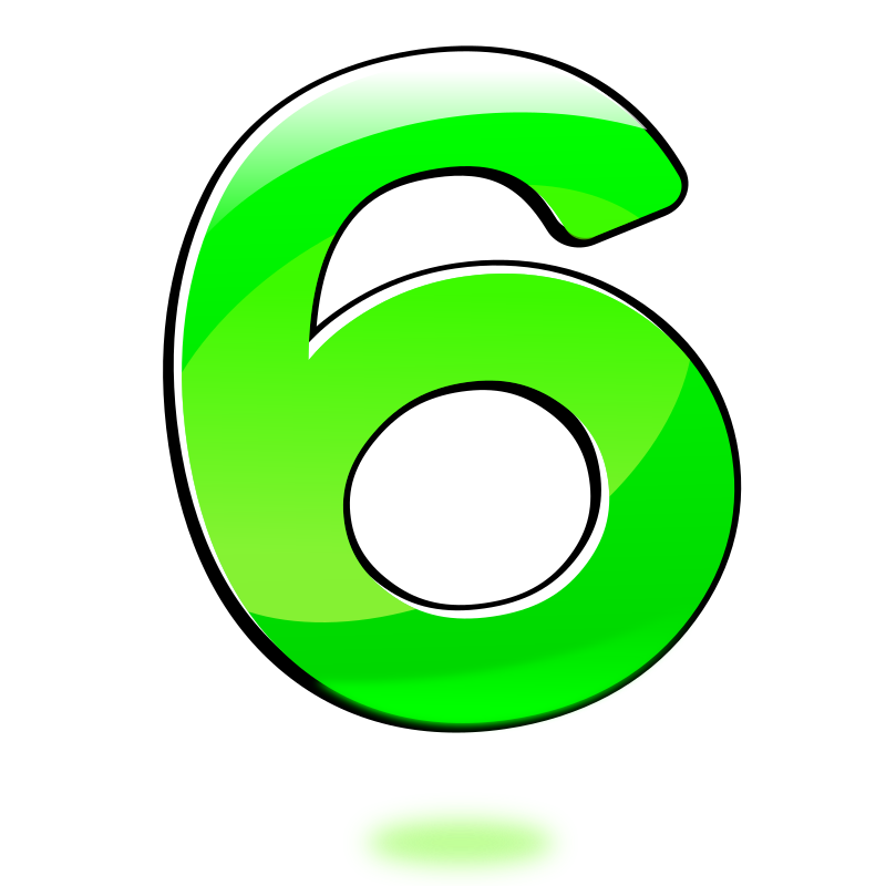 Glossy Number : Six