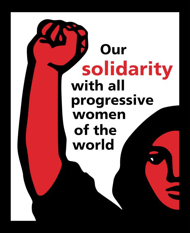 Our solidarity with all progressive women of the world