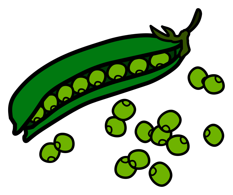 peas - coloured