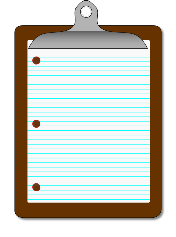 Clipboard/Lined Paper