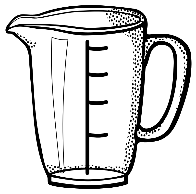 measuring cup - lineart