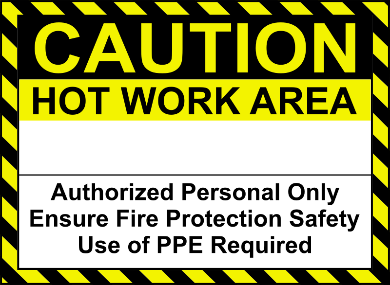 Hot Work Sign