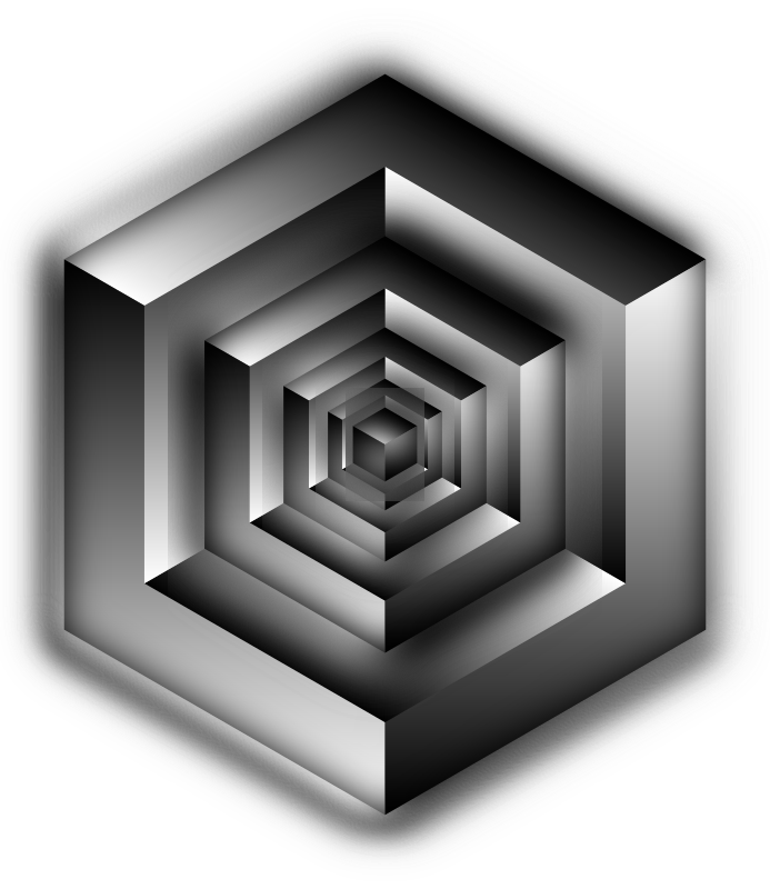 Isometric Cube Illusion Shaded