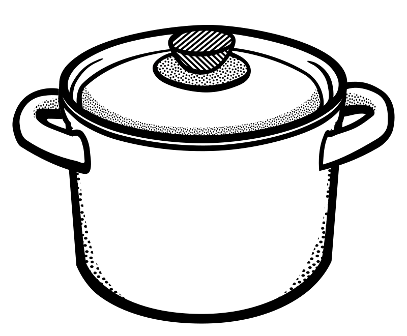 cooking pot - lineart