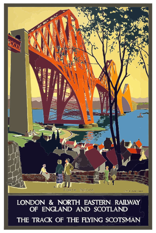 Vintage Travel Poster England And Scotland