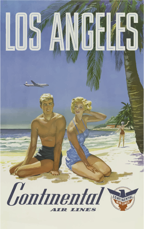Vintage Travel Poster Los Angeles 3