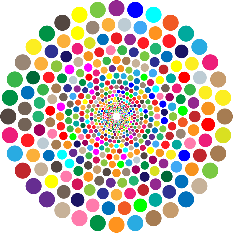 Colorful Concentric Circles Vortex