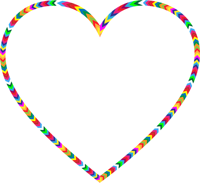 Multicolored Arrows Heart