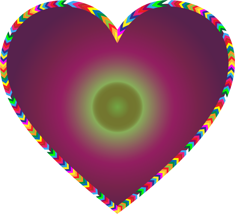 Multicolored Arrows Heart Filled 4