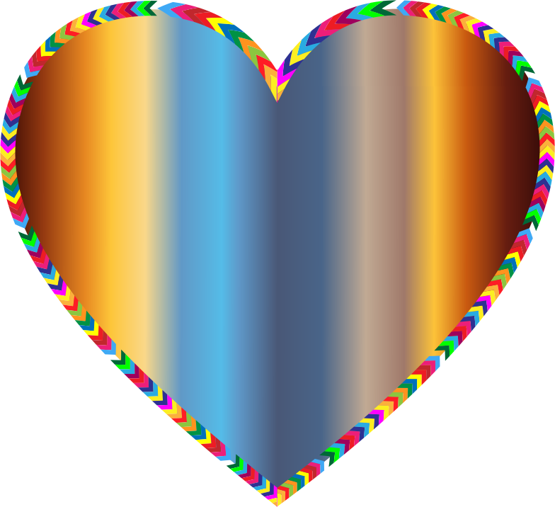 Multicolored Arrows Heart Filled 5