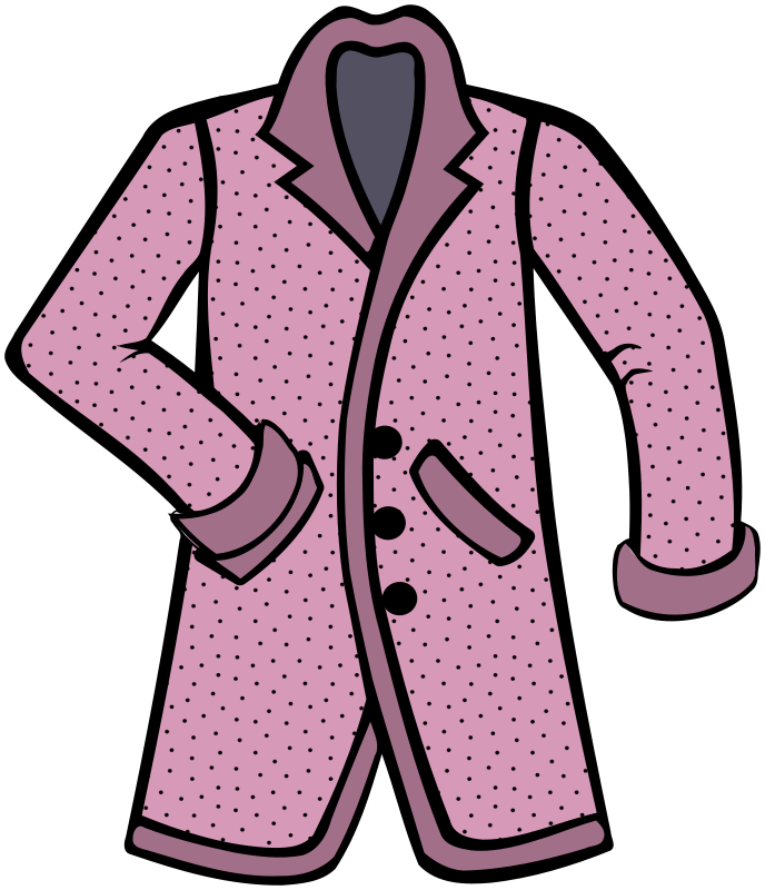 Stylish pink coat