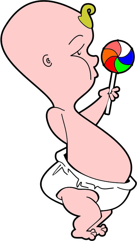 Baby With Pinwheel Lollipop