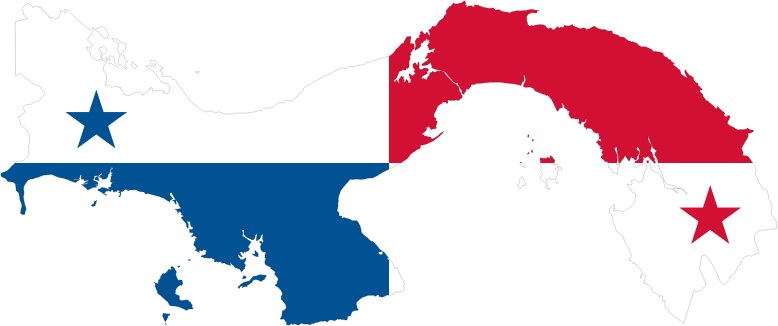 Panama Map Flag