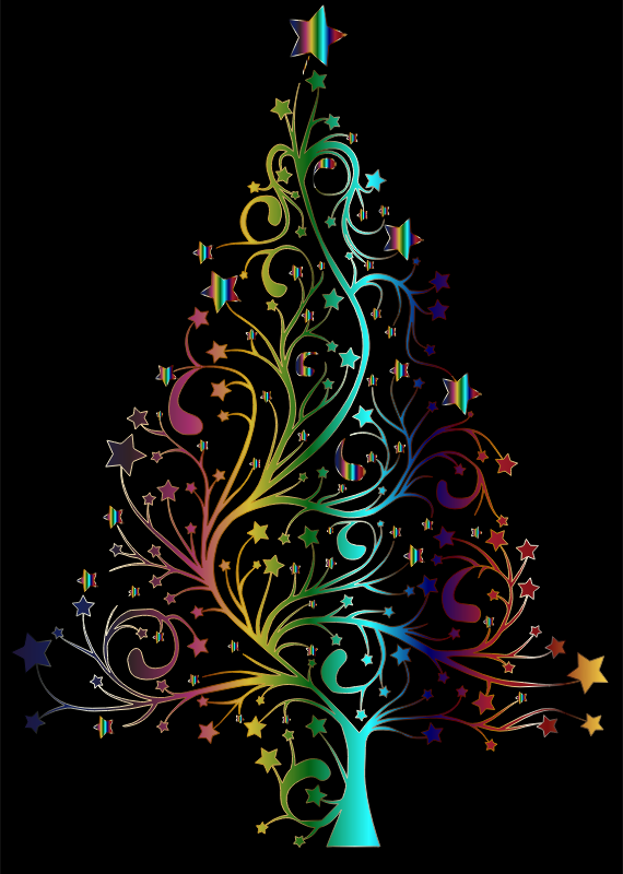 Starry Christmas Tree Prismatic