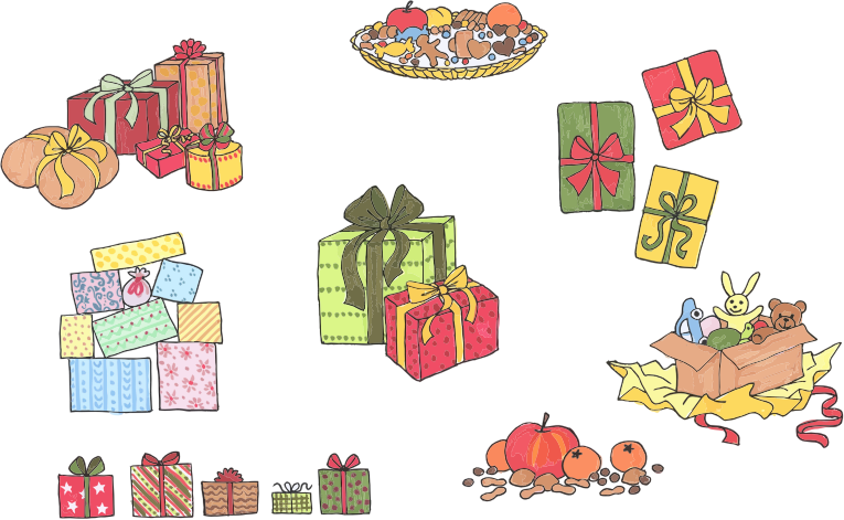Assortment Of Gifts And Presents