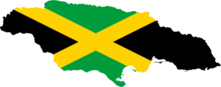 Jamaica Map Flag