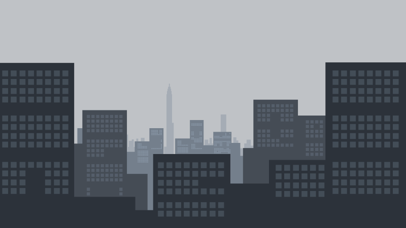 2D Cityscape in Overcast