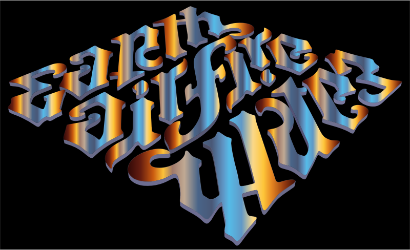 Earth Air Fire Water Ambigram 2