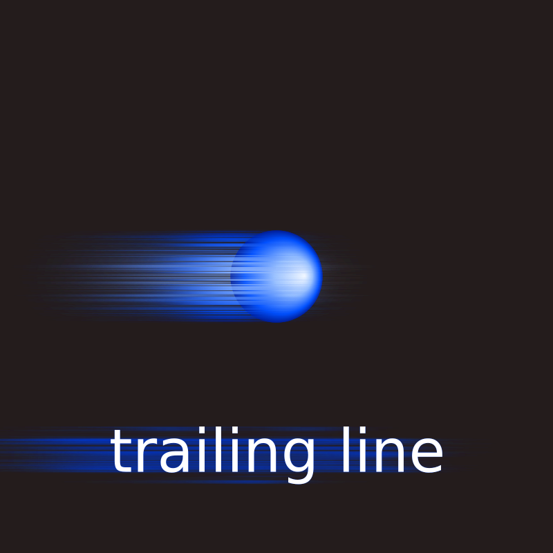 trailing lines