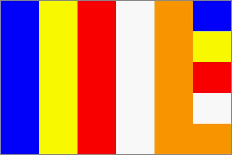 Framed Buddhist Flag
