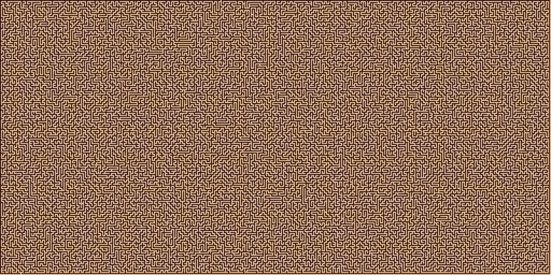 A very big orthogonal maze
