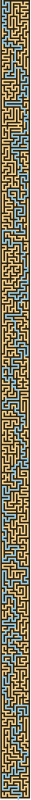 Solution to the Block Version of the Thin Maze