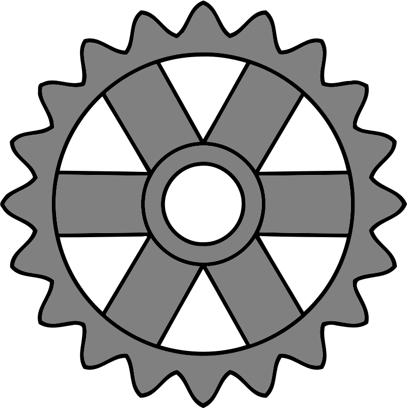 20-tooth gear with rectangular spokes