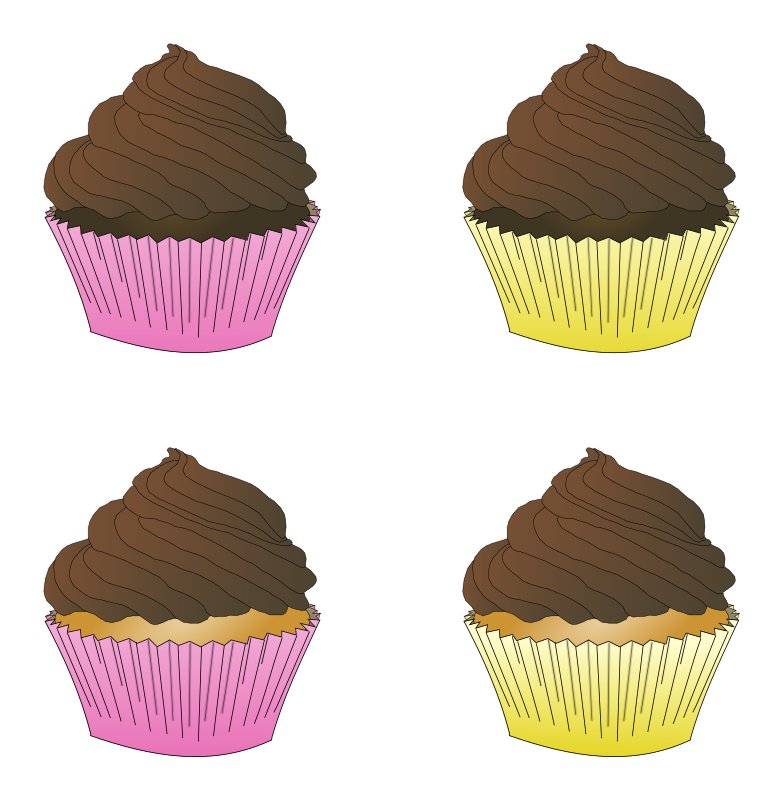 Assorted Chocolate Frosted Cupcakes