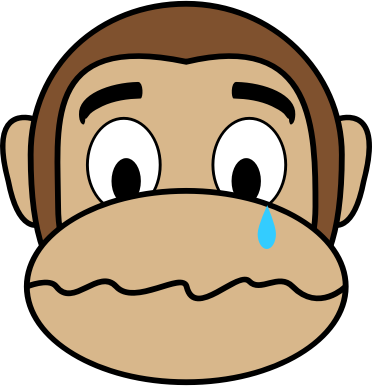 Monkey Emoji - Crying