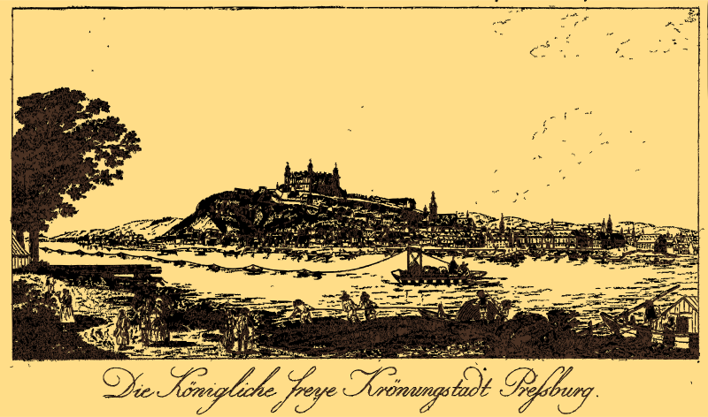 The Royal Free Crown City Bratislava in 1787