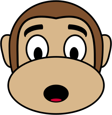 Monkey Emoji - Astonished