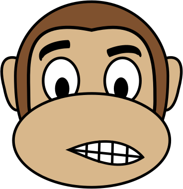 Monkey Emoji - Dissatisfied 