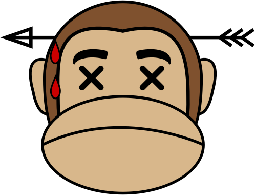 Monkey Emoji - Dead Ape