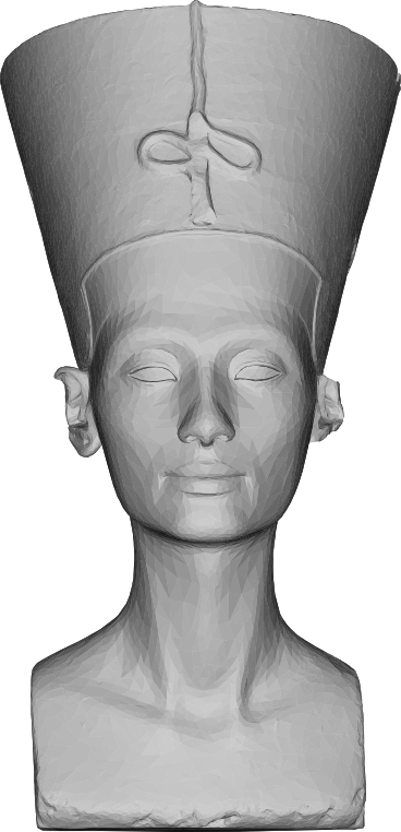 Low Poly 3D Nefertiti Bust