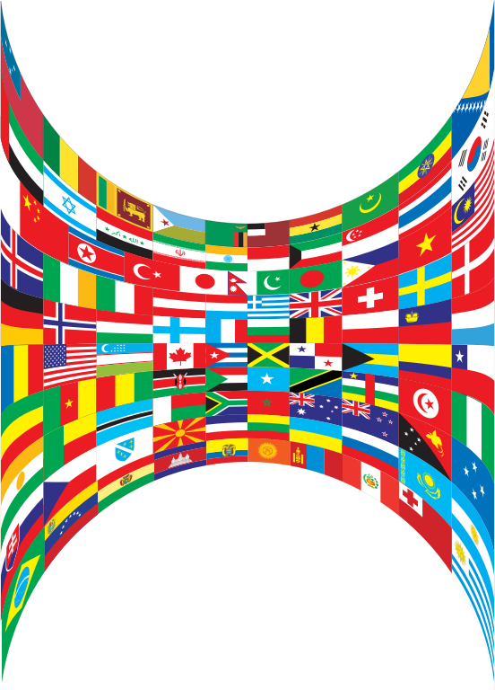 World Flags Perspective