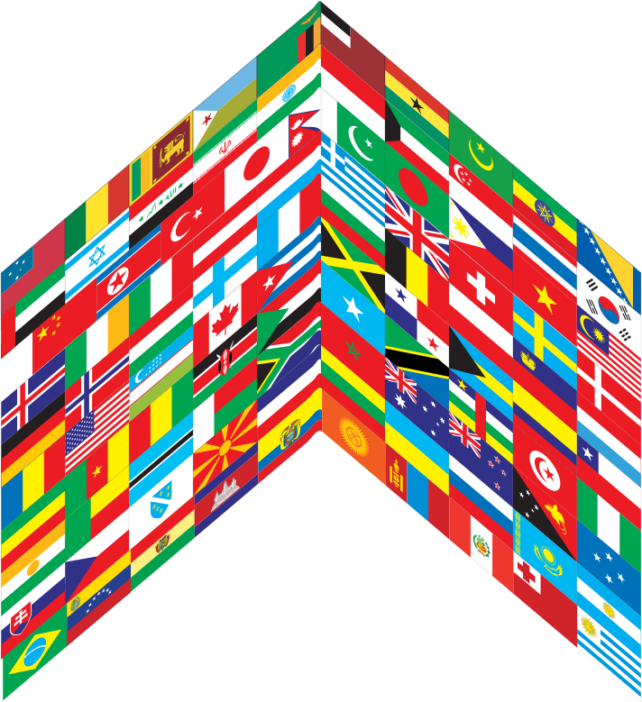 World Flags Perspective 4