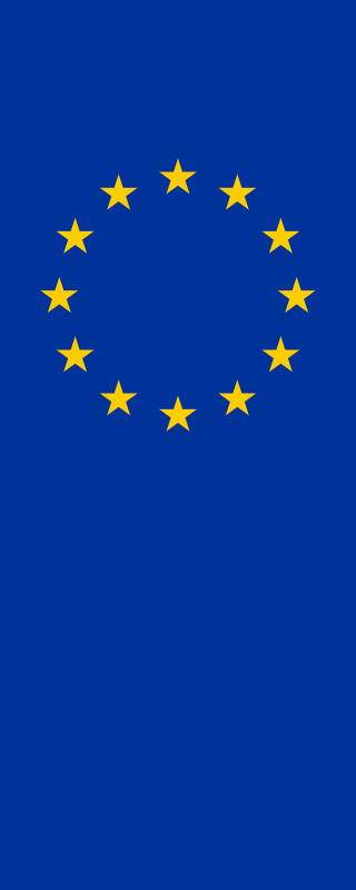 Vertical Flag of Europe