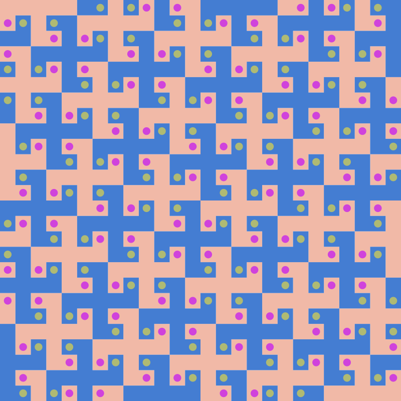 Swastika tessellation 2 (colour)