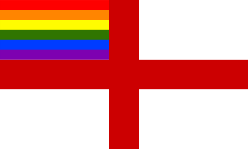 Rainbow Flag England 