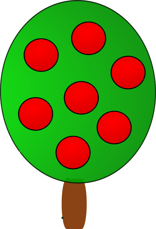 Fruit tree 2, red