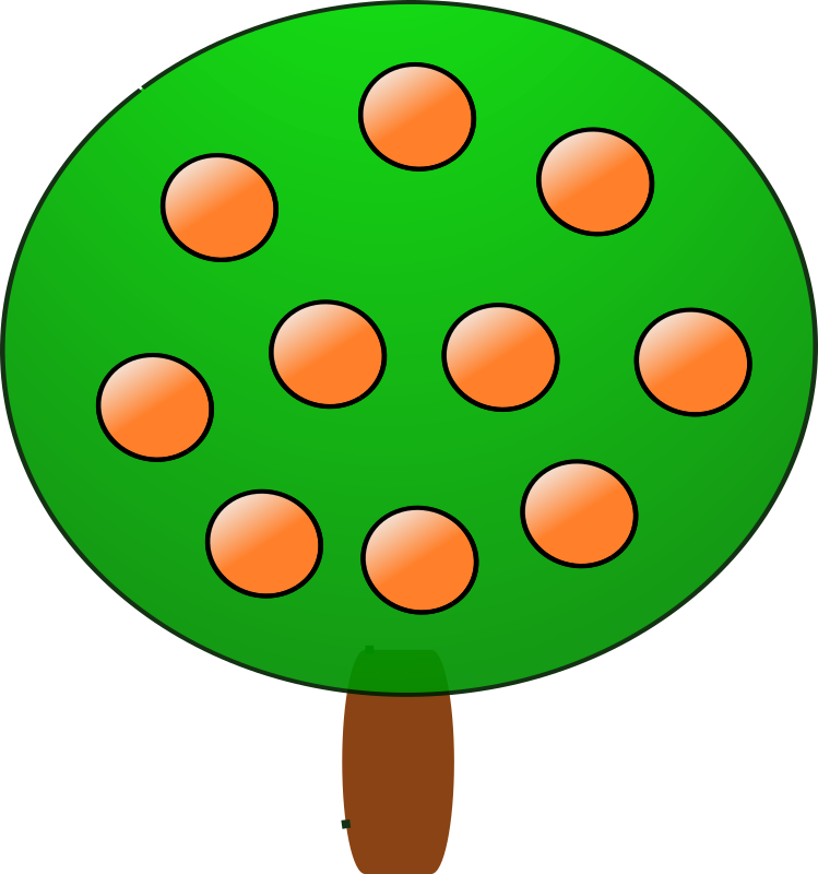 Fruit tree 3, orange