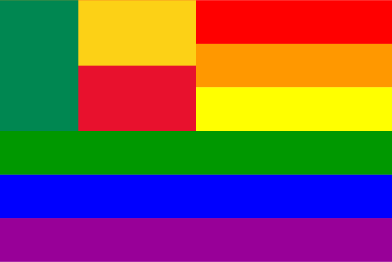 The Benin Rainbow Flag